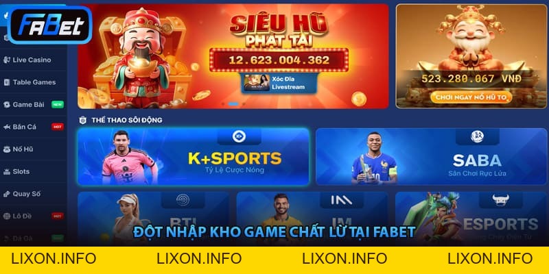 FABET – Trang Chủ FABET.COM Nền Tảng Thể Thao Xanh Chín Số 1 Châu Á 2026 - lixon.info