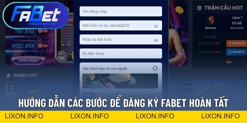 Đăng Ký FABET - Tạo Tài Khoản Đơn Giản Với Quy Trình Rõ Ràng - lixon.info