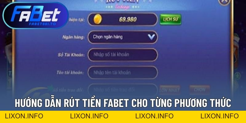 Rút Tiền FABET - Nhận Ngay Phần Thưởng Xứng Đáng Dễ Dàng - lixon.info