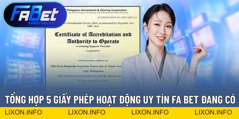 Giấy Phép Hoạt Động - Đảm Bảo An Toàn, Môi Trường Minh Bạch - lixon.info
